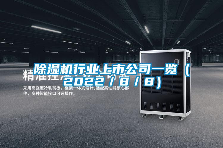 除濕機行業(yè)上市公司一覽(2022/8/8)