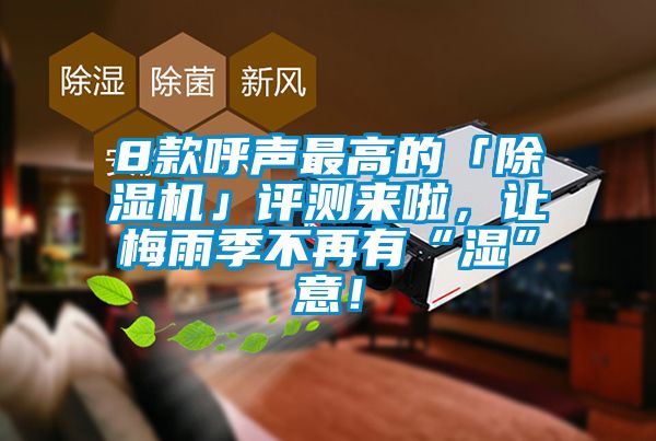 8款呼聲最高的「除濕機」評測來啦，讓梅雨季不再有“濕”意！